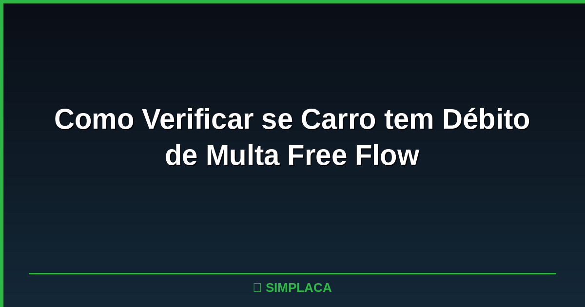 Carro passando por pórtico de pedágio Free Flow sem parar