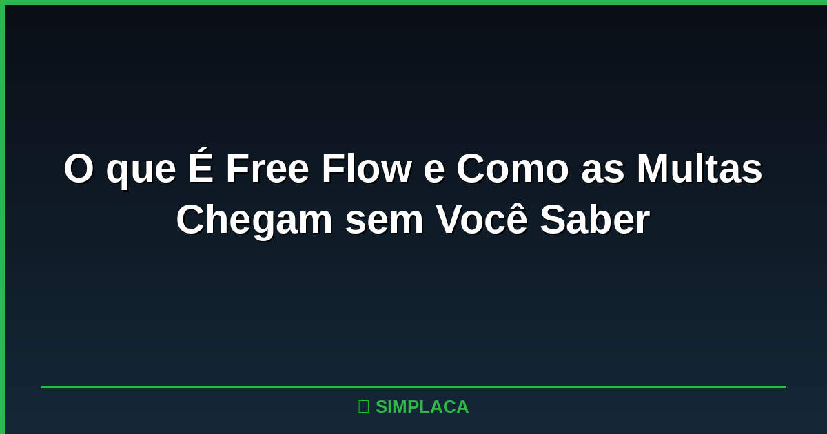 Pórtico de pedágio Free Flow sem cancela em rodovia