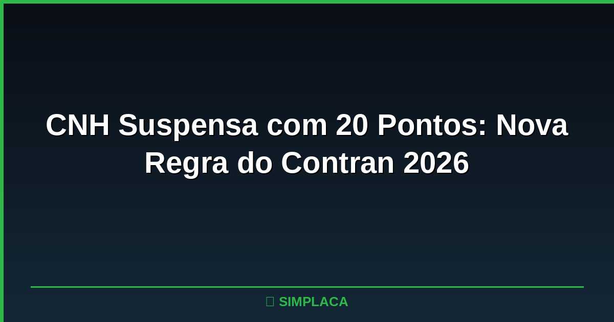 CNH brasileira com carimbo de suspensão ao fundo, sobre mesa