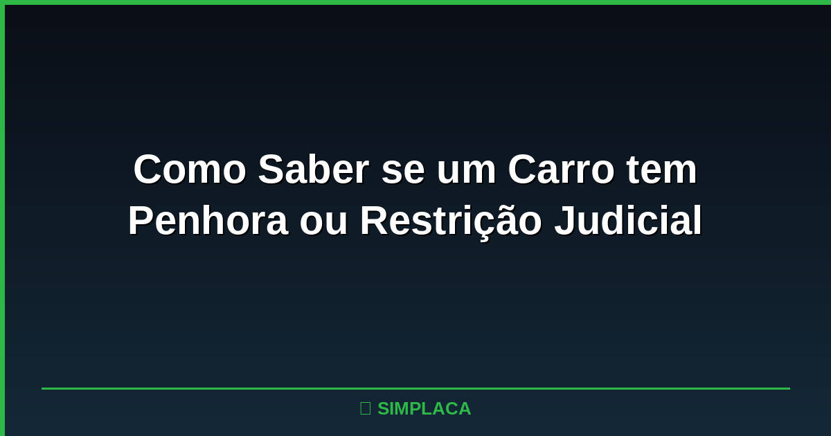 Documento judicial com bloqueio de veículo e placa ao fundo