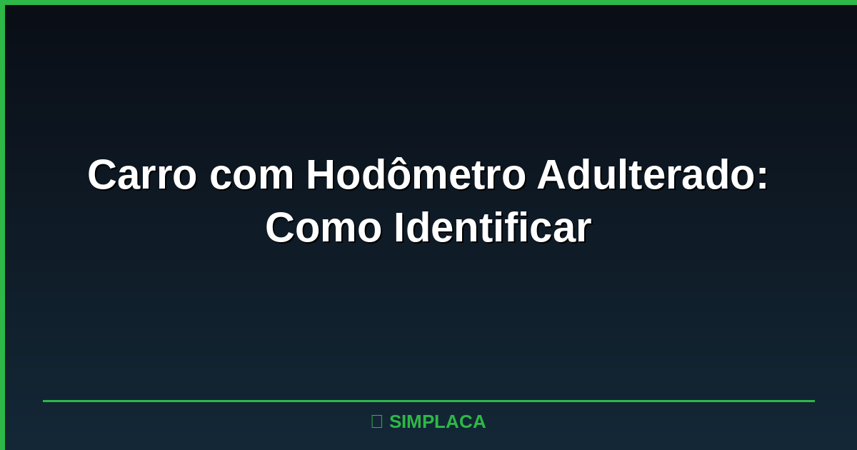 Painel de carro usado com hodômetro em destaque