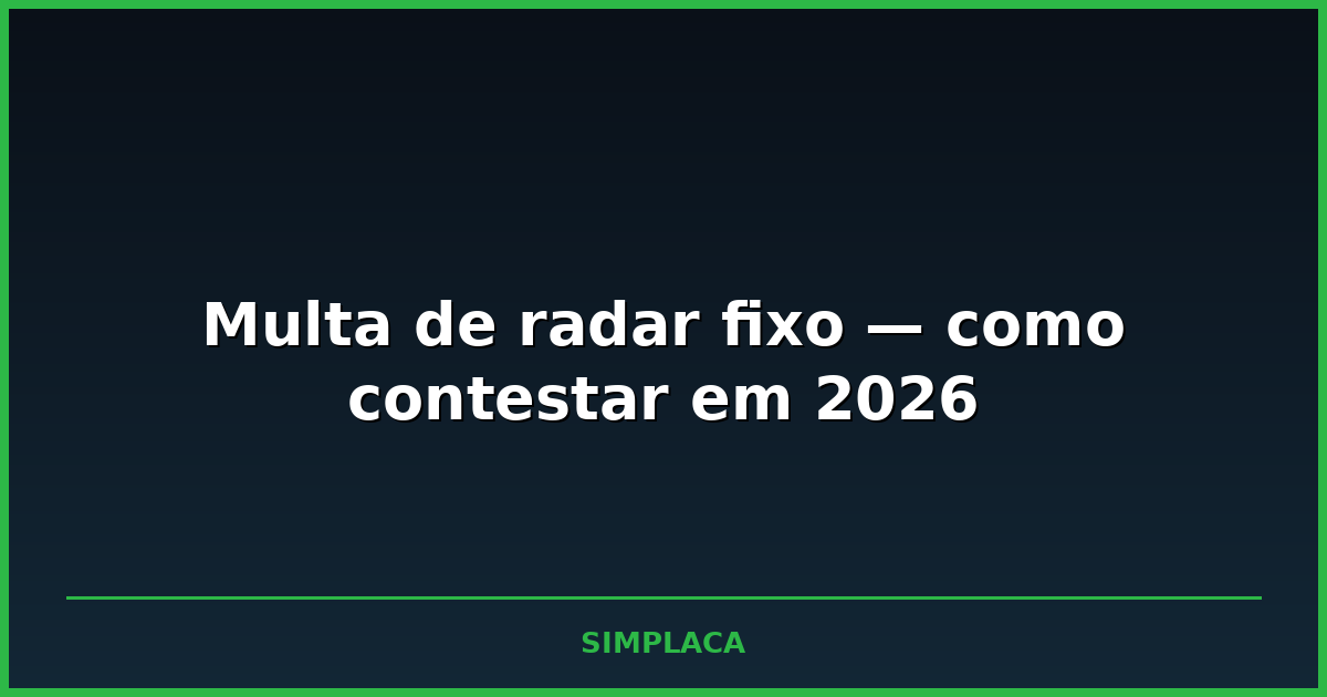 Radar fixo instalado na beira de uma avenida movimentada