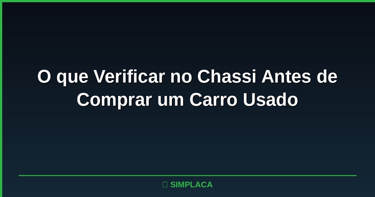 Detalhe do número do chassi gravado na carroceria de um veículo