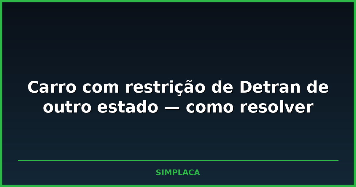 Documentos de transferência de veículo entre estados sobre uma mesa