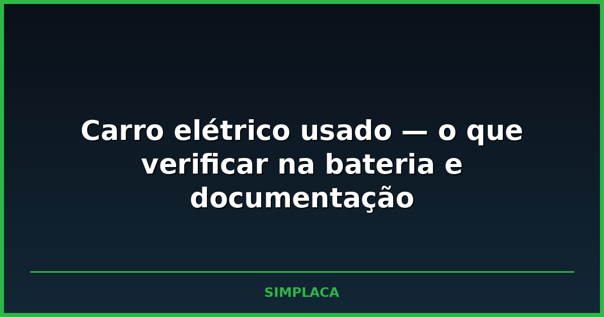 Carro elétrico usado sendo carregado em um ponto de recarga residencial