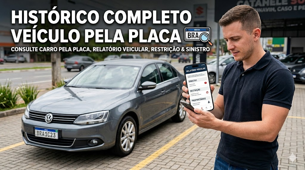 Como consultar histórico completo de veículo pela placa
